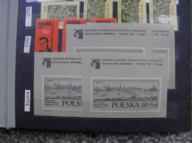 Rok 1973 - Znaczki polskie niestemplowane -1