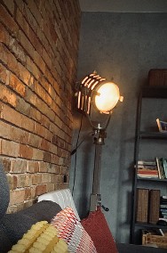 Duża lampa podłogowa loft Polski reflektor filmowy PRL -2