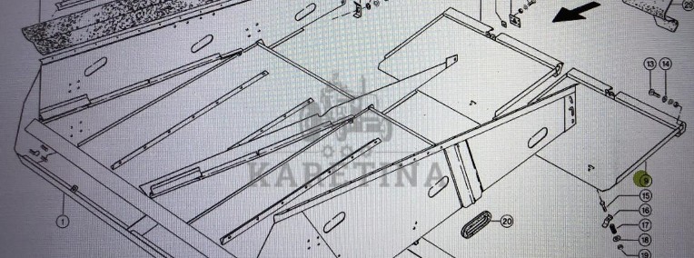 Pokrywa Plewiska Claas Mega 370-340-1