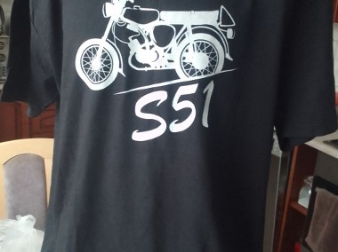 Koszulka męska T-shirt XL nadruk SIMSON S51 czasy DDR NRD GDR motocyklowa NOWA-1