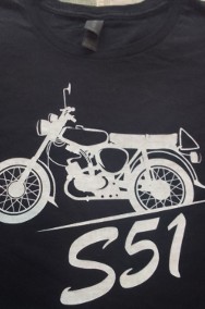 Koszulka męska T-shirt XL nadruk SIMSON S51 czasy DDR NRD GDR motocyklowa NOWA-2