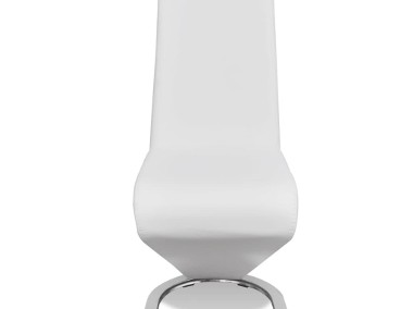 vidaXL Krzesła stołowe, 6 szt., białe, sztuczna skóra270789-1