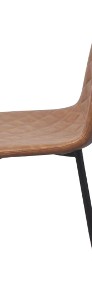 vidaXL Krzesła stołowe, 4 szt., jasnobrązowe, sztuczna skóra243018-4