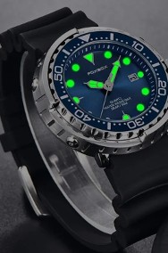 Duży zegarek męski 47mm styl nurka tuńczyk mocna luma datownik wodoszczelny WR50-2