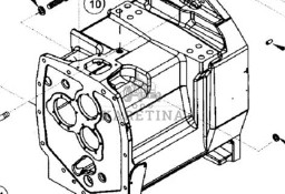 CASE MX180 MX200 MX220 MX240 Obudowa Skrzyni Biegów 307087A2
