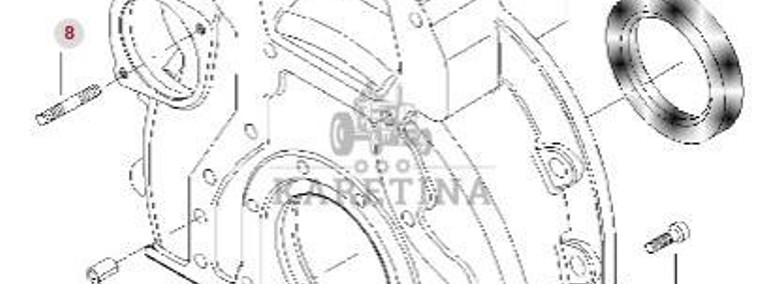 Massey Ferguson 7516 Osłona Koła Zamachowego CZĘŚCI V836867541-1