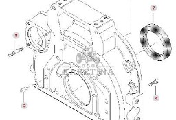 Massey Ferguson 7516 Osłona Koła Zamachowego CZĘŚCI V836867541