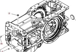 Massey Ferguson 7718S 7718 S 1804A DYNA 6 Obudowa Przekładni Skrzyni Biegów CZĘŚCI 4366659M4