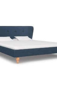 vidaXL Rama łóżka, niebieska, tapicerowana tkaniną, 140 x 200 cm 280579-2