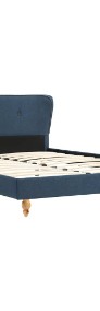 vidaXL Rama łóżka, niebieska, tapicerowana tkaniną, 140 x 200 cm 280579-3