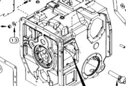 CASE MX180 MX200 MX220 MX240 Obudowa Skrzyni Biegów 304473A2