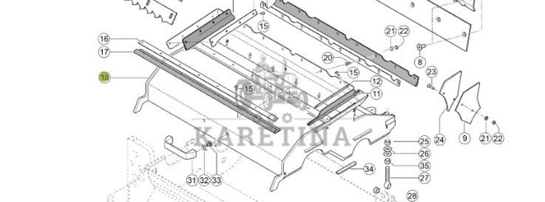 Claas Jaguar 970 - corncracker - obudowa 0001255202-1