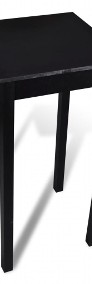 Stolik barowy z 2 krzesłami w kolorze czarnym160726-3