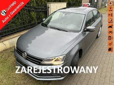 Volkswagen Jetta VI Mocna benzyna, automat ,nawigacja, światła dzienne, Isofix, USB, Aux-1