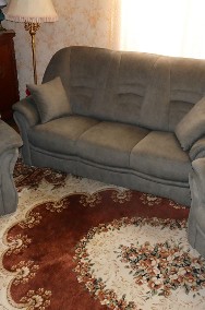 Piękny komplet wypoczynkowy Bologna sofa 3 os. i 2 fotele szara zieleń-2