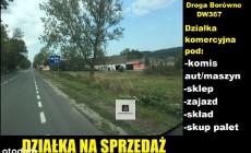 Działka usługowa Borówno