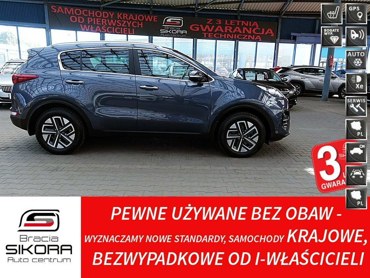 Kia Sportage IV Skóra+Navi+Kamera+Led+Podgrz. FOTELE+KIER. GWARANCJA Krajowy Bezwypa