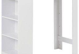 vidaXL Stolik barowy z półkami, biały, 110 x 50 x 103 cmSKU:280214*