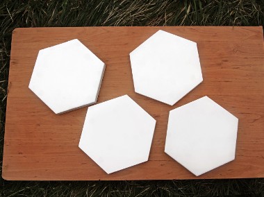 Panele 3d , gipsowe - Heksagon-1