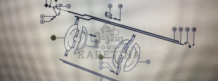 Osłona Claas Mega 370-340 Nr kat. 000 609 583 1 Nr kat. 000 609 583 1-1