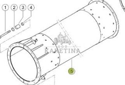 Claas Lexion 8600 8700 8800 Rura Rozładowcza CZĘŚCI 0018199754 00 1819 975 4