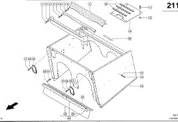 Claas Lexion 600 OBUDOWA WYRZUTU 0007921640 (Lejek wyrzutu)