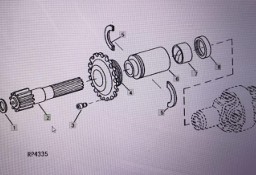 John Deere R102863/wał zębaty/John Deere 4555/4755/4955 Nr części R102863