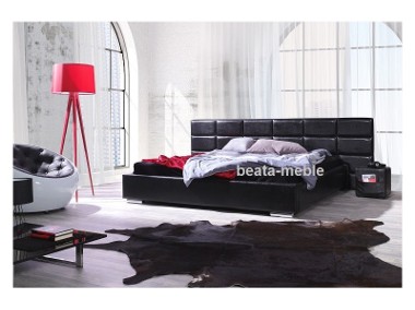 Łóżko Black podwójne sypialniane 180x200-1