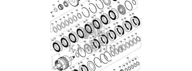 John Deere 9470RX - Bieg R556419 (Przekładnia Power Shift)-1