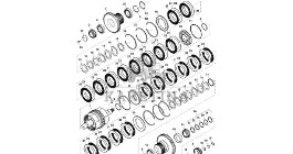 John Deere 9470RX - Bieg R556419 (Przekładnia Power Shift)