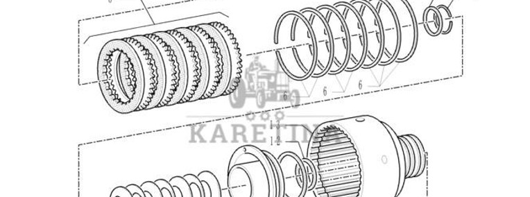 New Holland T6010 T6090 Piasta 5171871-1