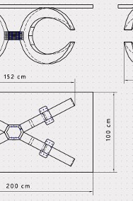 Noga do stołu 3D rama stolika glamour biurka nogi industrial pająk biuro meble-2