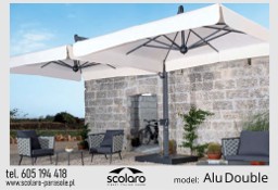 Parasol ogrodowy Scolaro model Alu Double Dark 6/3 m 