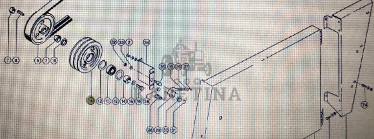 Koło pasowe Claas Mega 370-340 Nr katalogowy 000 544 181 0 | 000 544 182 0-1