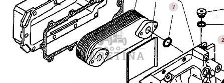Massey Ferguson 8480 Chłodnica Oleju CZĘŚCI V836859182-1