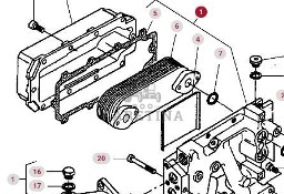 Massey Ferguson 8480 Chłodnica Oleju CZĘŚCI V836859182