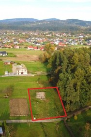 Działka 16ar pod lasem z fundamentami i projektem domu, Poręba Mała-2