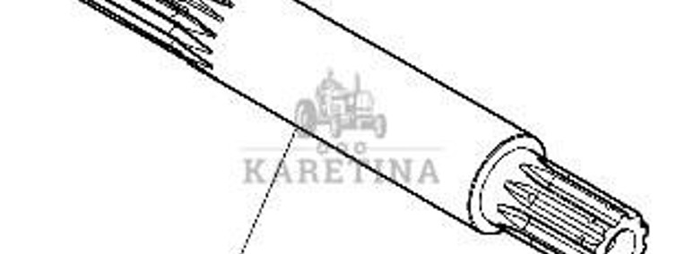 Massey Ferguson 5410 Wał Pośredni Biegów Pełzających Skrzyni Biegów CZĘŚCI 4303655M3 4303655M4-1