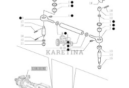 New Holland T6090 Zesp drazka kier pop m24 x 1.5mm id x 455mm l 5197943