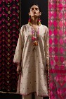 Tunika boho S 36 bawełna beżowa kolorowa wzór etno hippie indyjska orient