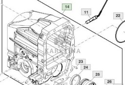John Deere 8360R Obudowa Napędu Pompy Mechanizmu Różnicowego CZĘŚCI RE343318