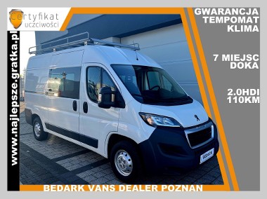 Peugeot Boxer Gwarancja, BRYGADÓWKA, 7 miejsc , DOKA, klima, tempomat-1