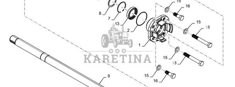New Holland T6090 T6070 Jarzmo 87663540-1