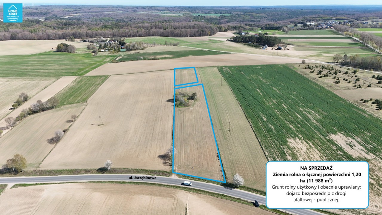 Grunt rolny 1,20 ha • Sobieńczyce - Widok 2