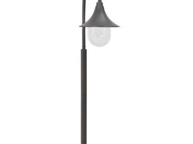 vidaXL Lampa ogrodowa na słupku, 120 cm, E27, aluminium, kolor brązu-1