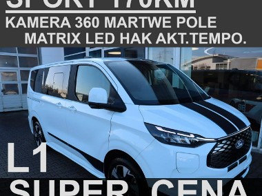 Ford T Tourneo Custom Sport L1 170KM Kamera 360 Matrix LED Akt. Tempo. Super-1