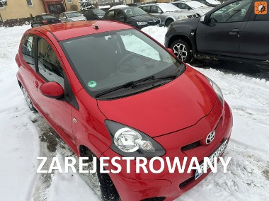 Toyota Aygo I 5 drzwi, niski przebieg, klimatyzacja, isofix, nowe opony zimowe-1