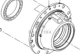 Fendt Vario 1038 1042 1046 1050 GEN 3 Piasta Koła Łożysko Stożkowe F530300220350 F530300220010