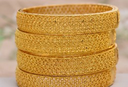 Nowa bransoletka bransoleta arabska złoty kolor duża bangla boho hippie indyjska