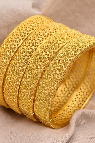 Nowa bransoletka bransoleta arabska złoty kolor duża bangla boho hippie indyjska-2